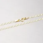 Řetízek žluté zlato 585 gravírováním 45-1408 délka 60 cm