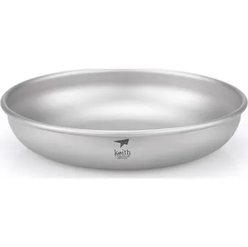 Kempingové nádobí Keith Titanový talíř Titanium Plate 250 ml Ti5364 (46g)