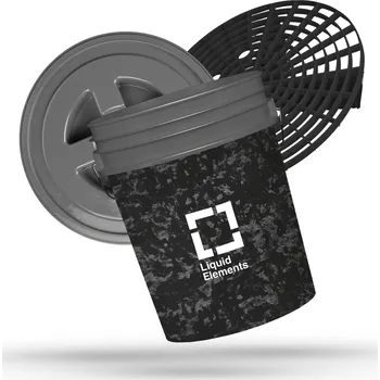 Autošampón Liquid Elements Wascheimer 22L Forged Carbon kbelík s mřížkou a víkem