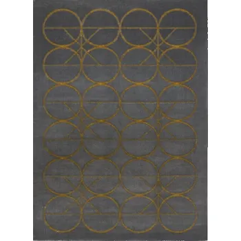 Koberec Hans Home Kusový koberec Emerald 1010 grey and gold - 80x150
