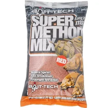 BAIT-TECH KRMÍTKOVÁ SMĚS SUPER METHOD MIX RED 2 KG