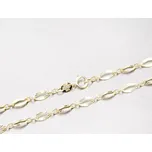 Dámský řetízek žluté zlato 585 gravírováním 45-1698 délka 45 cm