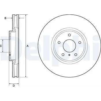 Brzdový kotouč Brzdový kotouč DELPHI BG9152