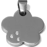 Ocelový přívěsek se zirkony H32S