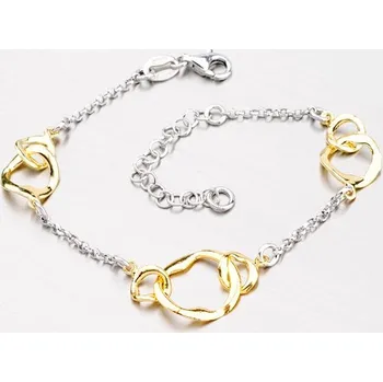 Šperk Dámský náramek stříbro 925 ozdobami B1500726-0331-SLX délka 17 cm