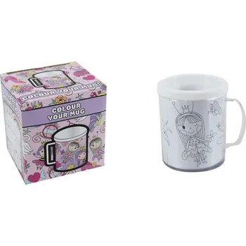 Hrníček kreativní vybarvovací princezna