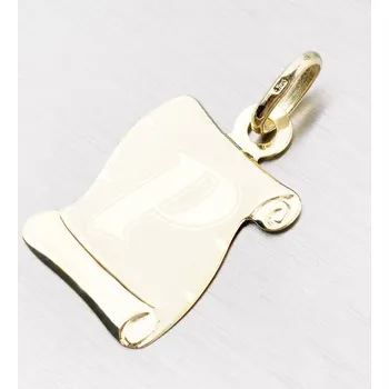 Přívěsek Přívěsek žluté zlato 585 pergamen s písmenkem P 43-2065-P