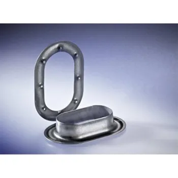 Krycí plachta Plachtová oka oválná mosazná poniklovaná, 17x11mm, 1ks