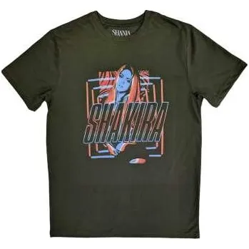 Merch Shakira: Shakira Unisex T-shirt: Squares And Logo (xx-large) XXL