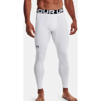 Pánské kalhoty Pánské sportovní legíny Under Armour UA CG Armour Leggings-WHT - bílé Velikost: M