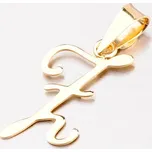 Přívěsek žluté zlato 585 - písmeno 43-2937-Z