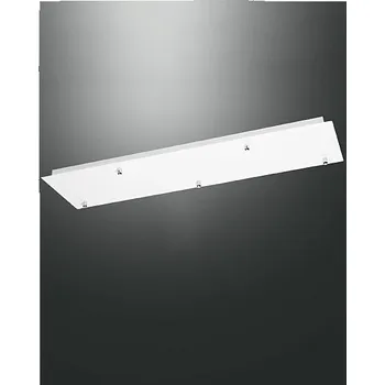 Příslušenství pro svítidlo Fabas Kovový díl na připojení pěti svítidel 3481-54-102 bílá rozeta, montura 90x25cm