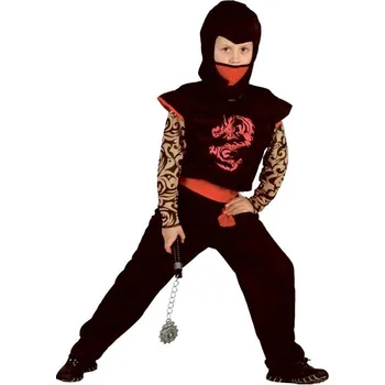 Karnevalový kostým Kostým Ninja - červený drak 130 - 140 cm
