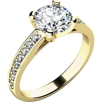 Prsten Zásnubní prsten žluté zlato 585/1000 přírodní diamant 1.05 ct G/SI ZP-10777D-ZL velikost 46