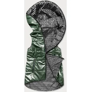 Dámská vesta Zelená dámská rozšířená oboustranná vesta 1S909 SWEST, odstíny zelené S (36) i392_19880-46