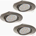 EGLO Set 3 kusů zápustných LED svítidel TEDO 31689 Eglo