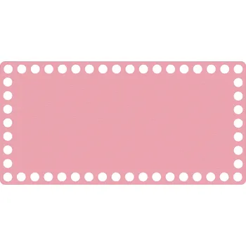 WoodenPuzzle.cz Víko na háčkování - obdélník - růžové (různé velikosti) Velikost: 20x10 cm