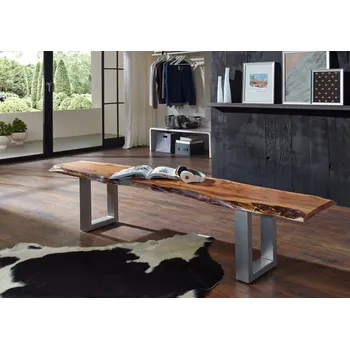 METALL Lavice 180x38 cm, akácie