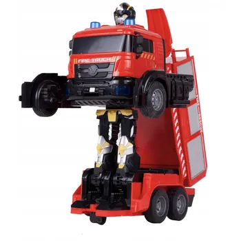 RC model auta Robot transformer Fire Truck 2v1 na dálkové ovládání