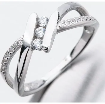 Prsten Dámský prsten stříbro 925 zirkon GST-11306 velikost 54