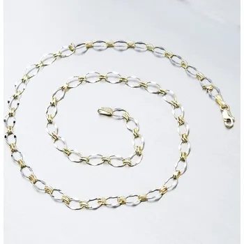 Náhrdelník Dámský náhrdelník zlato mix 585 45-1731 délka 45 cm