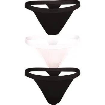 Kalhotky 3PACK dámská tanga HUGO vícebarevná (50496893 121) L Možnost vrácení zboží ZDARMA do 120 dnů!