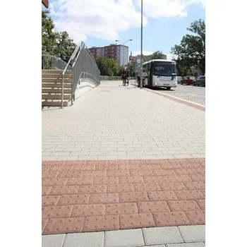 Dlažba BEST Betonová zámková dlažba KLASIKO 20x10 cm pro nevidomé tl.6 cm červená