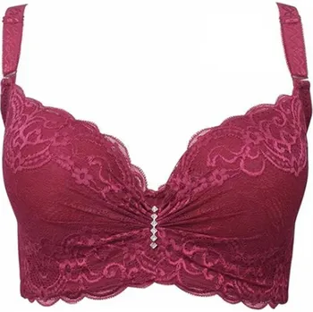 Podprsenka Krásná krajková podprsenka s kosticemi Velikosti: 80, Barva: vínovo červená, Košíček: C