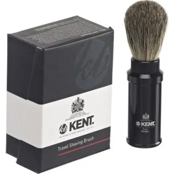 Kent SHAVE TR 2 — Pure Badger Black Travel Shaving Brush