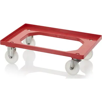 paleta Přepravní podvozky kompaktní s polyamidovými kolečky 61,6 x 41,6 x 17,2 cm - Dopravní červená - Dopravní červená - materiál: ABS - RO 64 PAX BO-3020