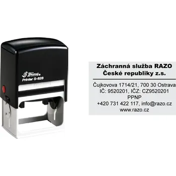 Razítko Razítko Shiny S-828 Printer Line, vlastní text 56 x 33 mm