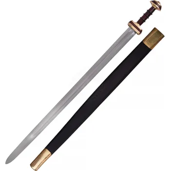 Replika zbraně Deepeka Saský meč s pochvou z doby stěhování národů