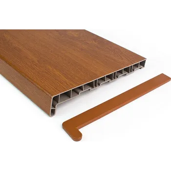 Parapet Parapety vnitřní PVC REHAU - šířka 350 mm Barva: Zlatý dub