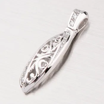 Přívěsek Dámský přívěsek bílé zlato 585 zirkon GZ2148B