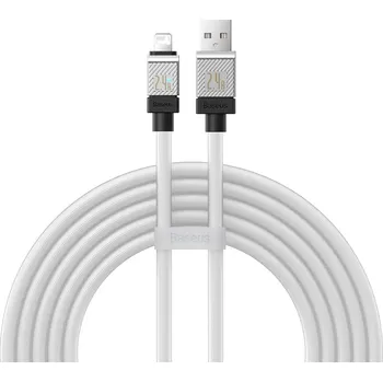 Datový kabel Baseus CoolPlay CAKW000502 kabel USB / Apple Lightning 2m / 2,4A bílý