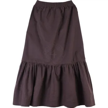 Karnevalový kostým Battle Merchant Středověká spodnice, spodnička, spodní sukně, hnědá