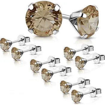 Náušnice Dámské náušnice ocel zirkon GAEH047