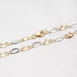 Dámský řetízek zlato mix 585 gravírováním 45-1685 délka 42 cm