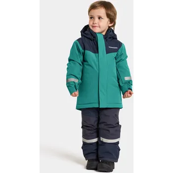 Chlapecká bunda Dětský zimní set Didriksons Skare Petrol Green H07 80