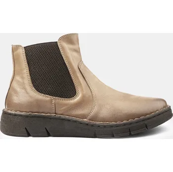 Dámská zimní obuv Baťa dámská kožená kotníková chelsea obuv hnědé, vel. 36