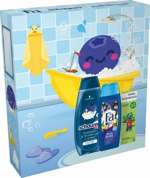 Kosmetická sada Fa Kids Boy dárková sada šampon 250 ml + sprchový gel 250 ml + zubní pasta 50 ml