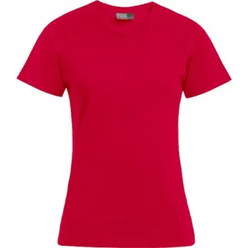 Dámské tričko Promodoro Dámské bavlněné tričko Premium T 180 g/m Barva: červená ohnivá, Velikost: XS E3005