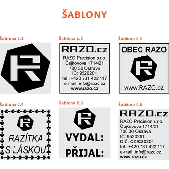 RAZO Štoček do razítka 32 x 32 mm (S-530; S-Q32; Q 30)