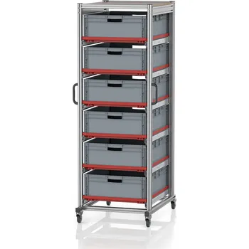 paleta Systémové přepravní podvozky pro euro přepravky 80 x 60 Výška 200 cm 70 x 93,5 x 200 cm - materiál: Aluminium / Stahl / Kunststoff / MPX - SE 200 8622