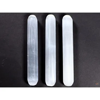 Drahý kámen Magieprirody.cz Selenit masážní hůlka 15 cm přírodní kámen #ZB82