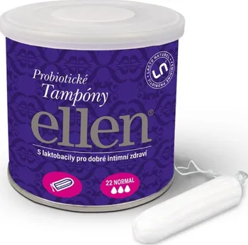 Hygienické tampóny Ellen Normal Eco probiotické tampóny 22 ks