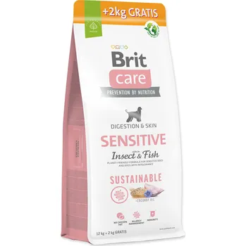 Brit Care Dog Sustainable Adult Digestion and Skin Sensitive Insect/Fish, 12 + 2 kg