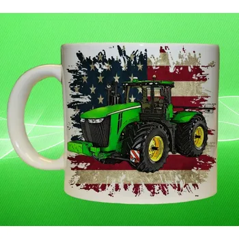 hrnek s traktorem John Deere 9560R