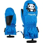 Dětské zimní rukavice Ziener Le ZOO MINIS persian blue - celorozepínací palčáky s poutkem velikost rukavic 1-2 roky (1,5)