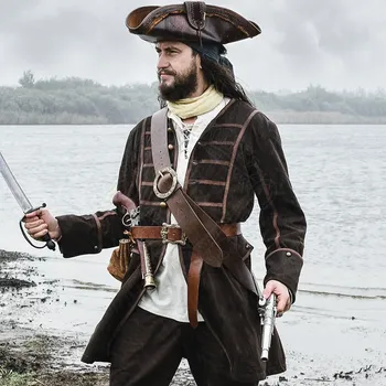 Karnevalový kostým Battle Merchant Kabát Justaucorps, 17.-18. stol